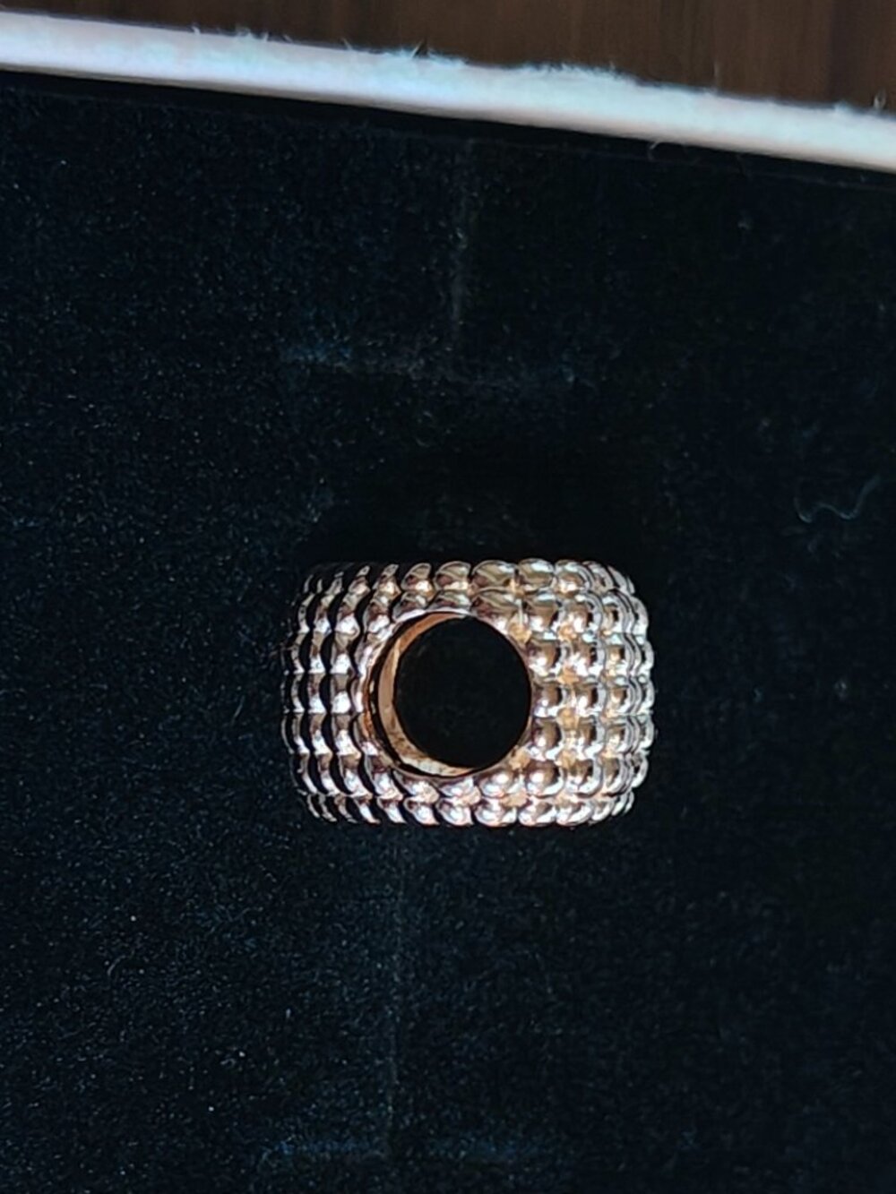 Authentic Pandora Rose Beaded Heart Charm 787516 New With Tags 14K Rose Gold - Picture 9 of 12